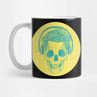 Skull with headphones Mug